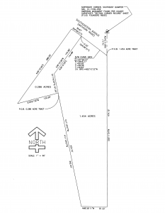 1.454 Ac zoned C-4 Plat drawing